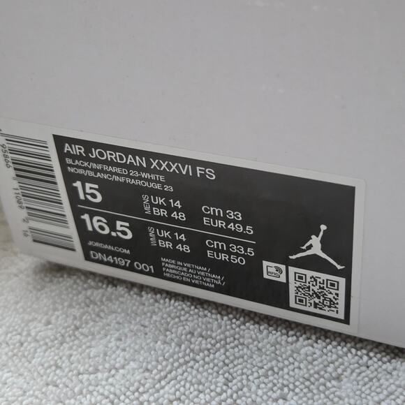 Nike Air Jordan 36 Flight School Basketball Shoes - Mens Size 15 (NEW) - Picture 8 of 11